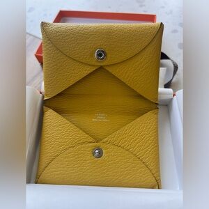 Hermes calvi card holder